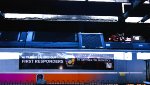 Banner on NJT 4533 NJ Transit Salutes Our First Responders
